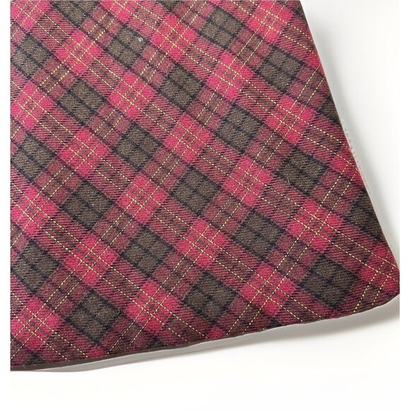 Vintage GAP Wool Blend Plaid A-Line Skirt Red Brown Tartan 90s - Sz XS/SM - Picture 2 of 4